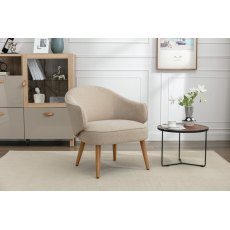Colette Accent Chair In Oatmeal Colette Accent Chair In Oatmeal