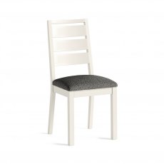 Compton Dining Chair In Grey Boucle Compton Dining Chair In Grey Boucle
