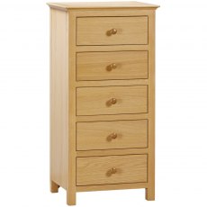 Sandford 5 Drawer Tall Chest Sandford 5 Drawer Tall Chest