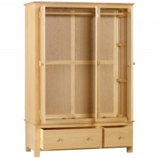 Sandford Triple Robe With 2 Drawers Sandford Triple Robe With 2 Drawers