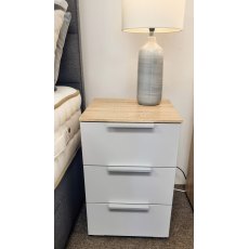 Nevada 3 Drawer Bedside Chest Nevada 3 Drawer Bedside Chest