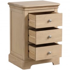 Braunton Oak 3 Drawer Bedside Braunton Oak 3 Drawer Bedside