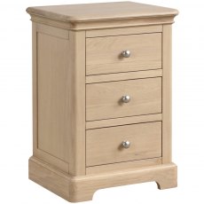 Braunton Oak 3 Drawer Bedside Braunton Oak 3 Drawer Bedside