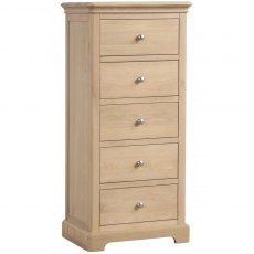 Braunton Oak 5 Drawer Wellington Chest Braunton Oak 5 Drawer Wellington Chest