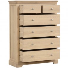 Braunton Oak 2 Over 4 Drawer Chest Braunton Oak 2 Over 4 Drawer Chest
