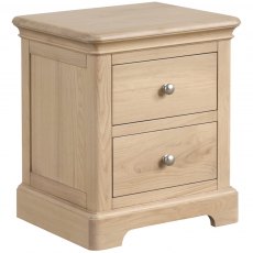 Braunton Oak 2 Drawer Bedside Braunton Oak 2 Drawer Bedside