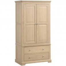 Braunton Oak 2 Drawer Gents Double Robe Braunton Oak 2 Drawer Gents Double Robe
