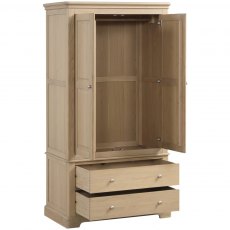 Braunton Oak 2 Drawer Gents Double Robe Braunton Oak 2 Drawer Gents Double Robe