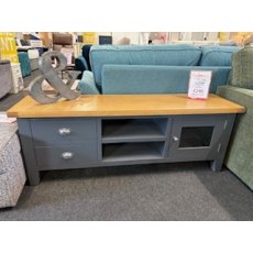 Chesham Large TV Unit In Charcoal Chesham Large TV Unit In Charcoal