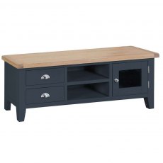 Chesham Large TV Unit In Charcoal Chesham Large TV Unit In Charcoal