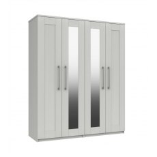 Porto 4 Door Robe With 2 Mirrors