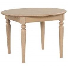 Braunton Oak Round Extending Dining Table