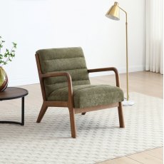 Serenity Accent Chair In Olive Chenille Serenity Accent Chair In Olive Chenille