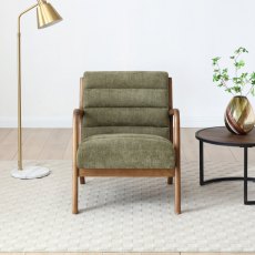 Serenity Accent Chair In Olive Chenille Serenity Accent Chair In Olive Chenille