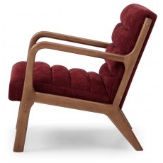 Serenity Accent Chair In Wine Chenille Serenity Accent Chair In Wine Chenille