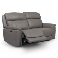 Avon 3 Seater Manual Recliner Sofa In Leather