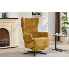 Everleigh Swivel Dual Motor Power Recliner In Yellow Everleigh Swivel Dual Motor Power Recliner In Yellow