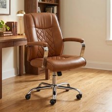 Angelica Office Chair In Tan Angelica Office Chair In Tan