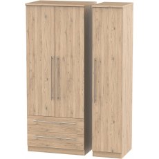 Broadwey Triple 2 Drawer Robe Broadwey Triple 2 Drawer Robe