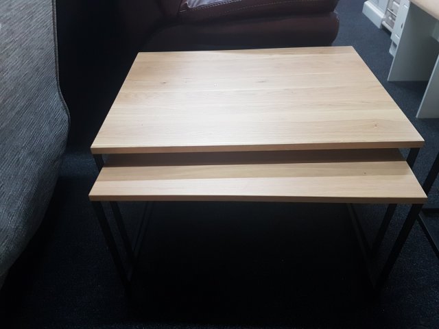 Modular Table Set In Laquered Oak