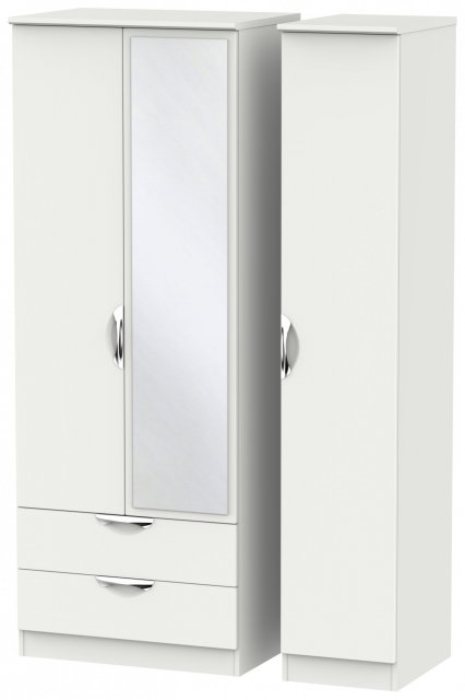 Chilham Tall Triple 2 Drawer Mirror Robe