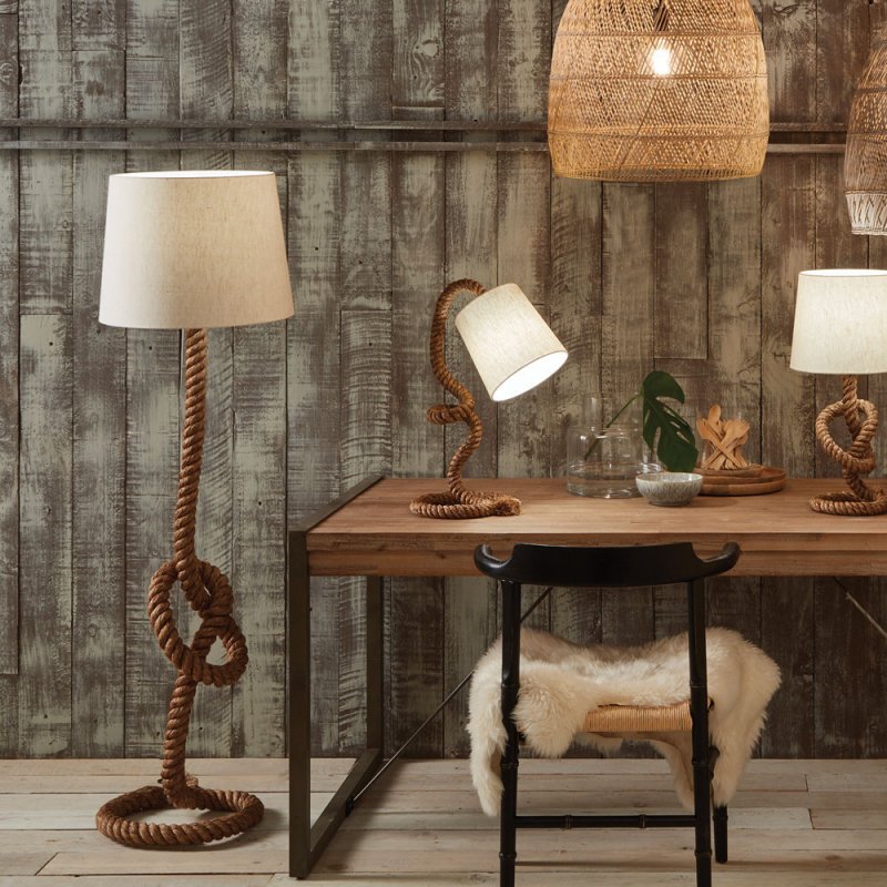 Knotted Rope Floor Lamp