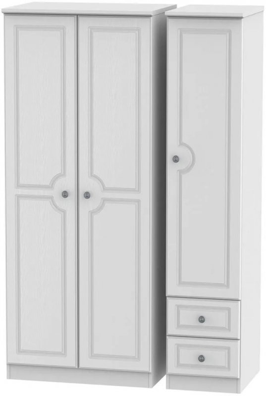 Bude Triple Plain + Drawer Robe