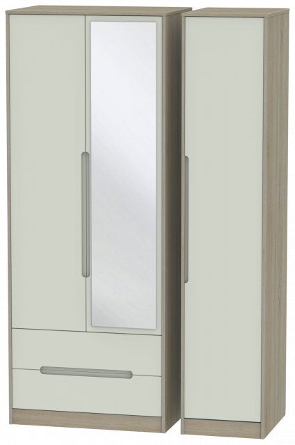 Atlantic Tall Triple 2 Drawer Mirror Robe