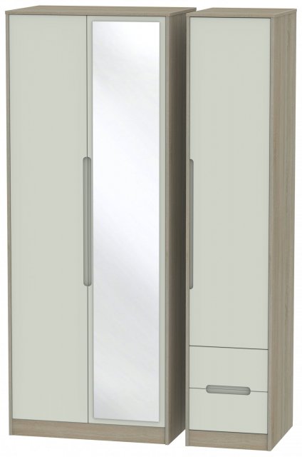 Atlantic Tall Triple Mirror + Drawer Robe