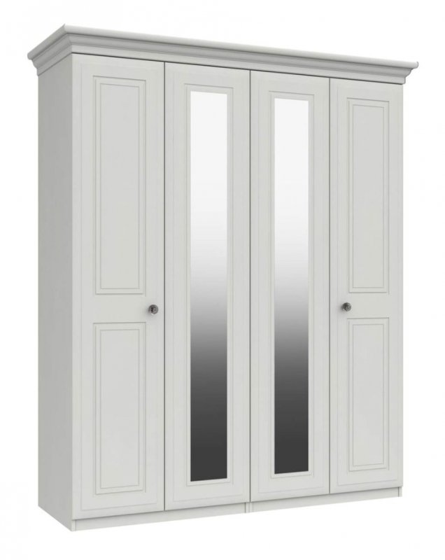 Milton 4 Door Robe With Mirrors