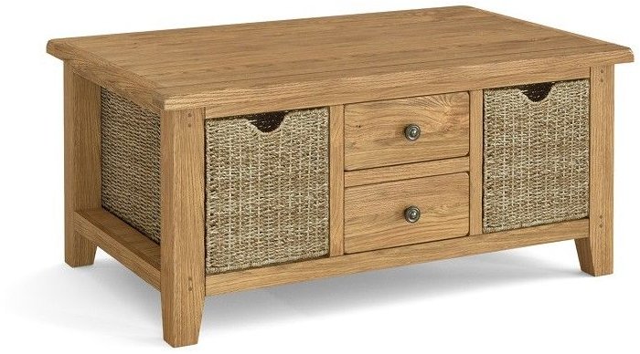 Somerton Large Coffee Table With Basket