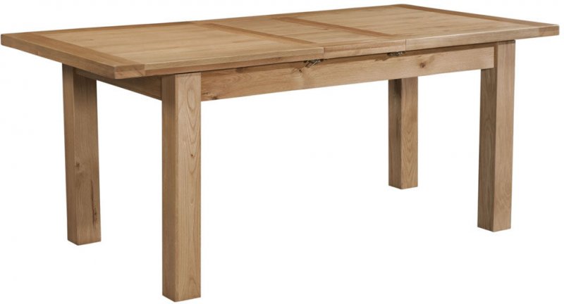 Budleigh Light Oak Dining Table With 1 Extension
