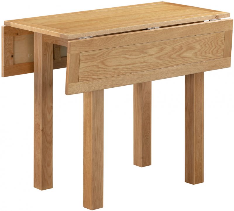 Budleigh Light Oak Square Drop Leaf Table