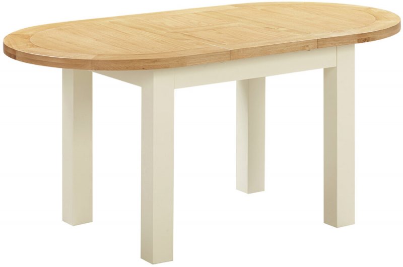 Budleigh Painted D-End Extending Dining Table