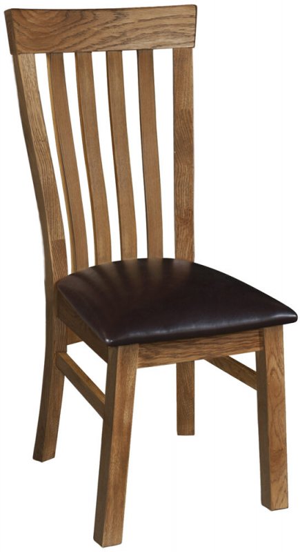 Budleigh Rustic Slatted Back Toulouse Dining Chair