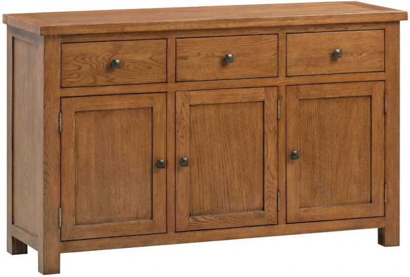 Budleigh Rustic 3 Door Sideboard