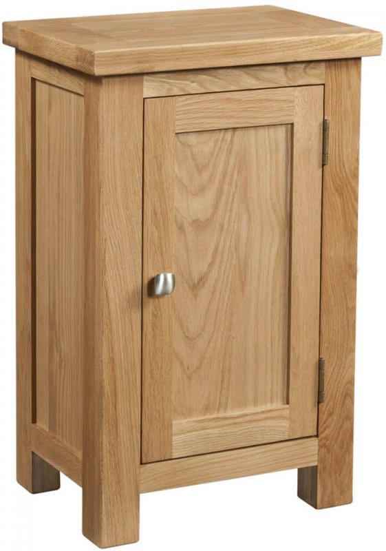 Budleigh Light Oak Small 1 Door Cabinet