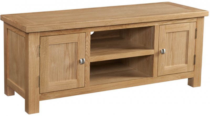 Budleigh Light Oak Large TV Unit