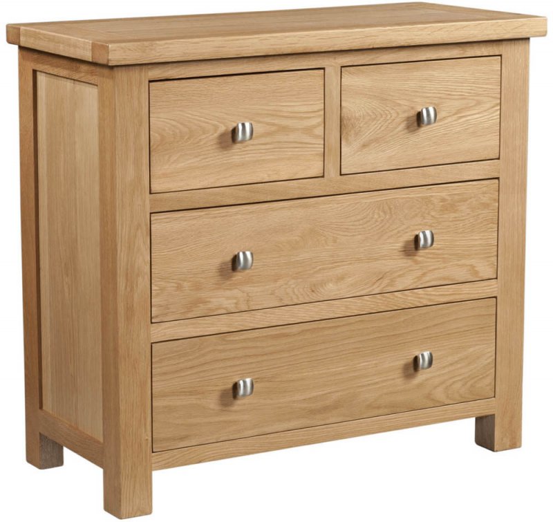 Budleigh Light Oak 2 Over 2 Drawer Chest