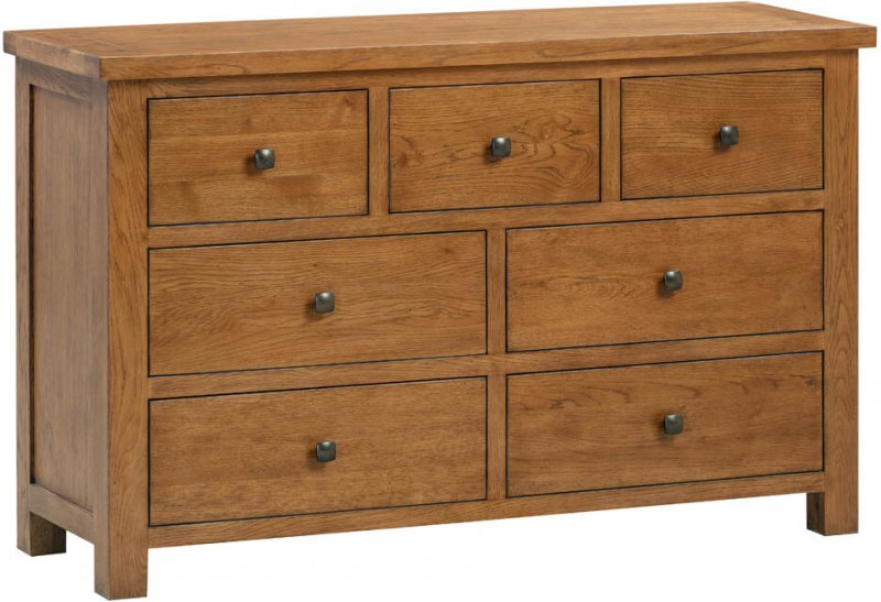 Budleigh Rustic 3 Over 4 Drawer Chest