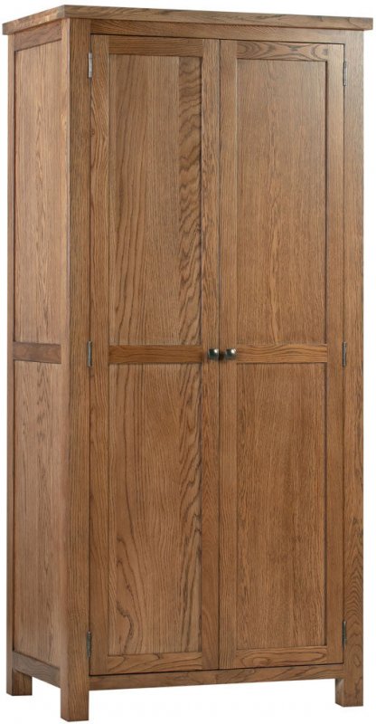 Budleigh Rustic Double Wardrobe