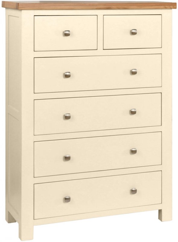Budleigh Painted 2 Over 4 Drawer Chest