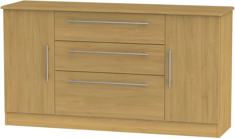 Broadwey 2 Door / 3 Drawer Wide Unit