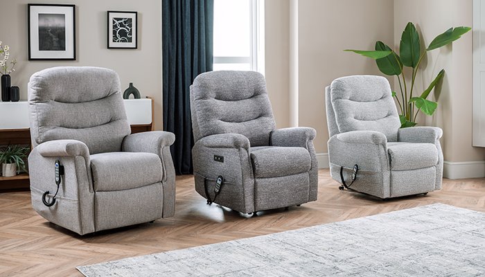 Hollingwell Standard Single Motor Riser Recliner Chair London Lounge