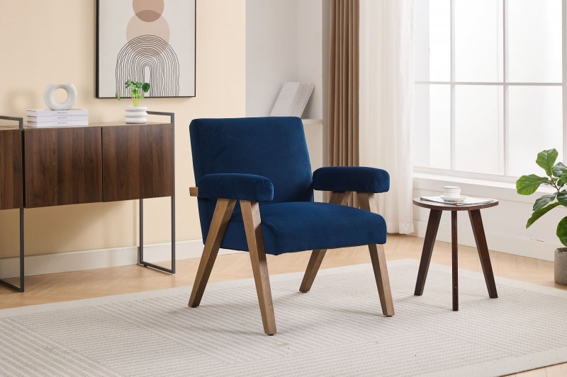 Eton Accent Chair In Blue
