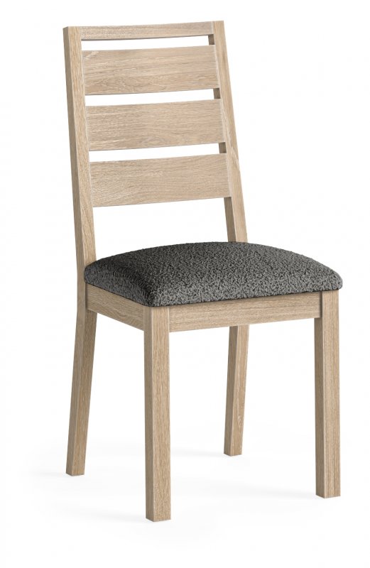 Compton Dining Chair In Grey Boucle