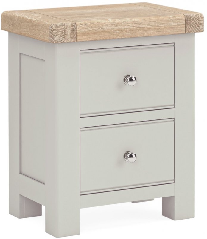 Harcourt Bedside Chest In Grey Painted Finish