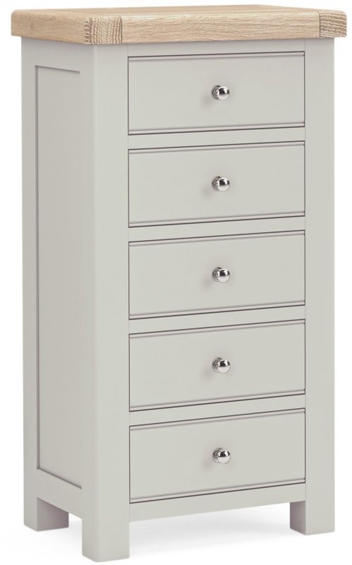Harcourt Tallboy In Grey Painted Finish