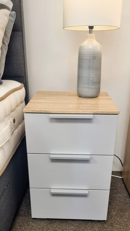 Nevada 3 Drawer Bedside Chest