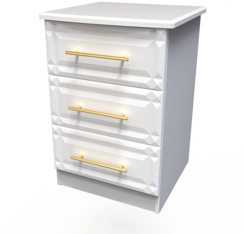 Brooklyn 3 Drawer Locker In White